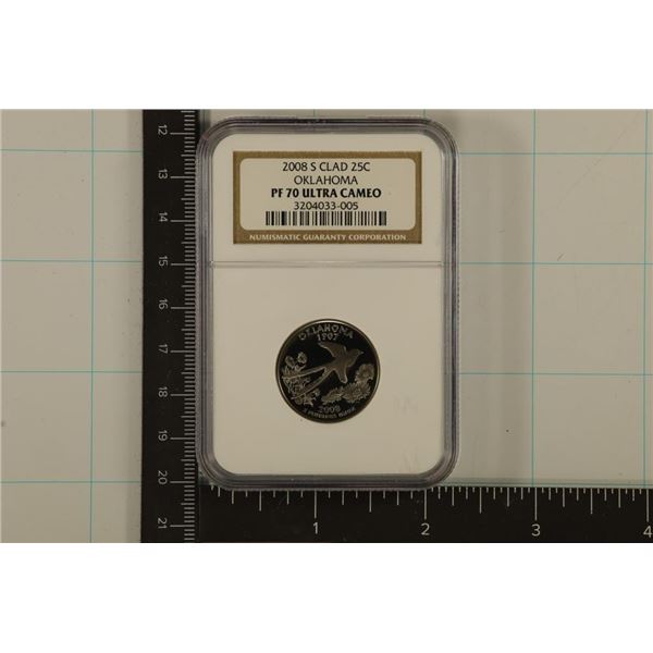 2008-S OKLAHOMA QUARTER NGC PF70 ULTRA CAMEO
