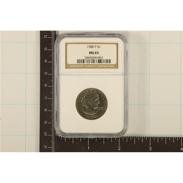 1980-P SBA DOLLAR NGC MS65