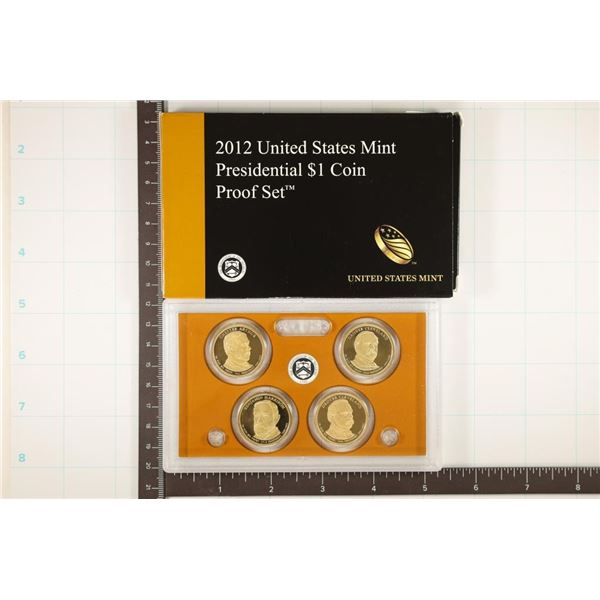 2012 US PRESIDENTIAL DOLLAR PF SET WITH BOX