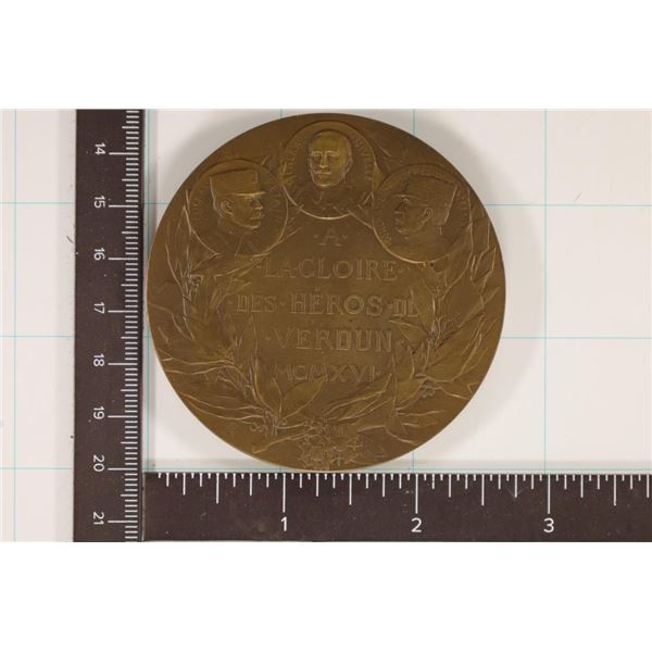 MEDALLIC ART COMPANY 1917 FRANCE 140.6 GRAM