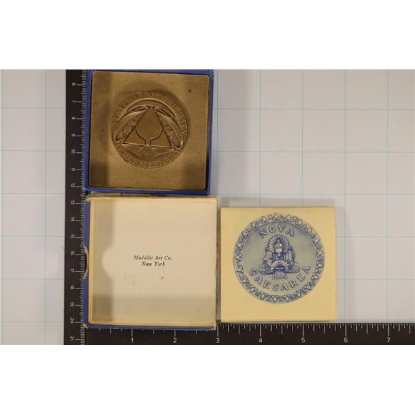 MEDALLIC ART COMPANY 1 3/4" BRONZE MEDAL"THE NEW