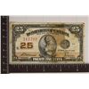Image 1 : 1923 DOMINION OF CANADA 25 CENT FRACTIONAL BILL