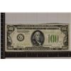 Image 1 : 1934 US $100 FRN GREEN SEAL CRISP STAIN ON CORNER