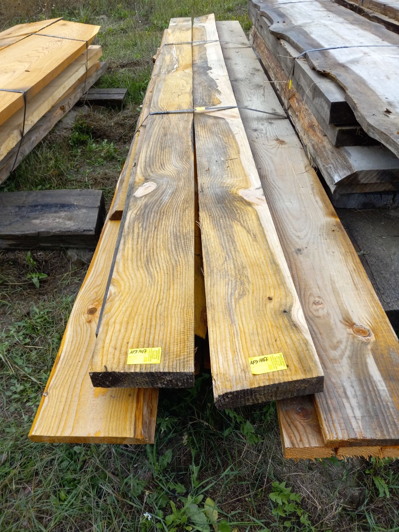 Timber Rough Edge BUNDLE OF ASST. ROUGH CUT LUMBER, LIVE EDGE, ETC.