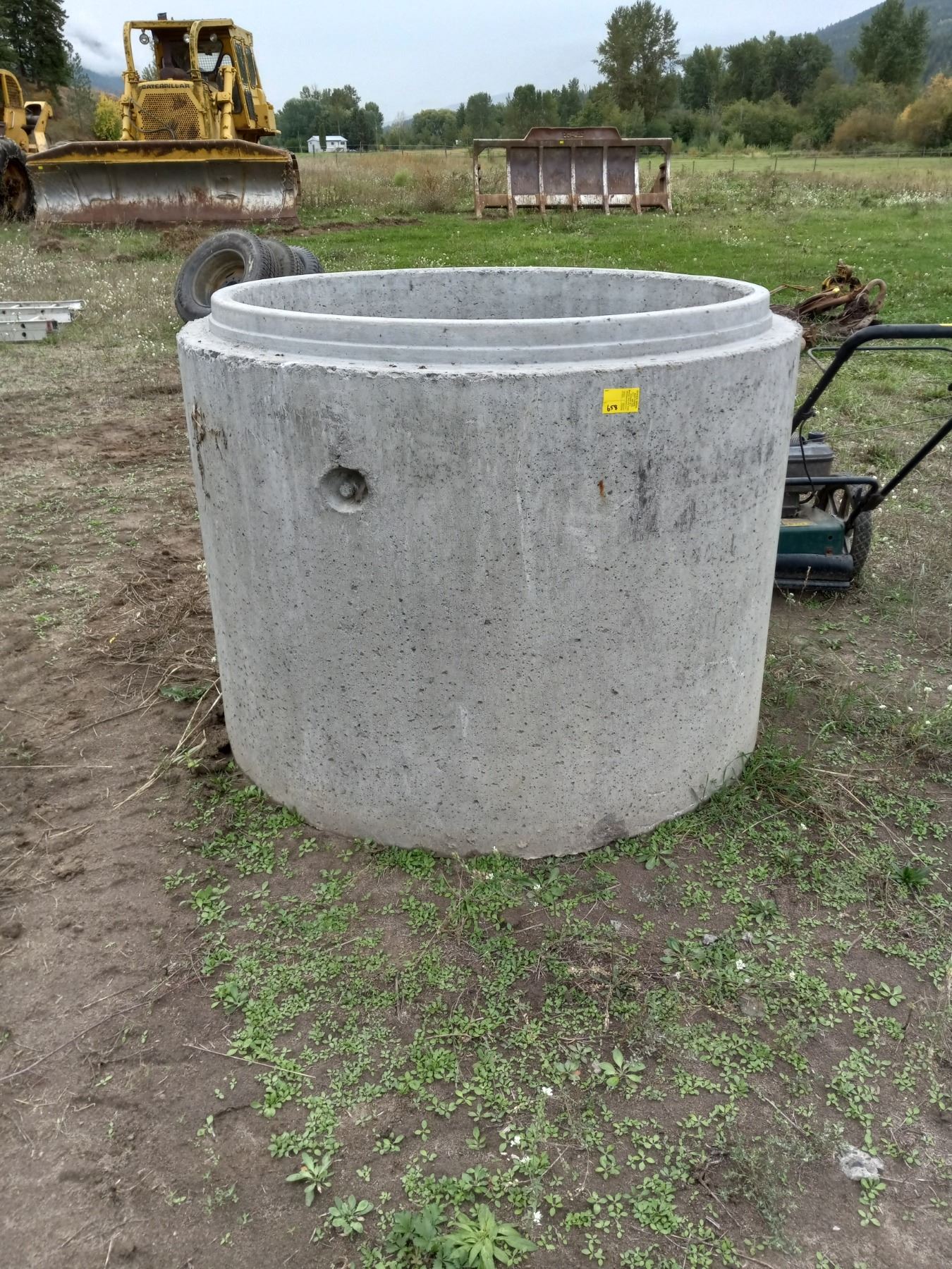 CEMENT SEWER OR WELL RING W/INNER STEPS - Dodds Auction