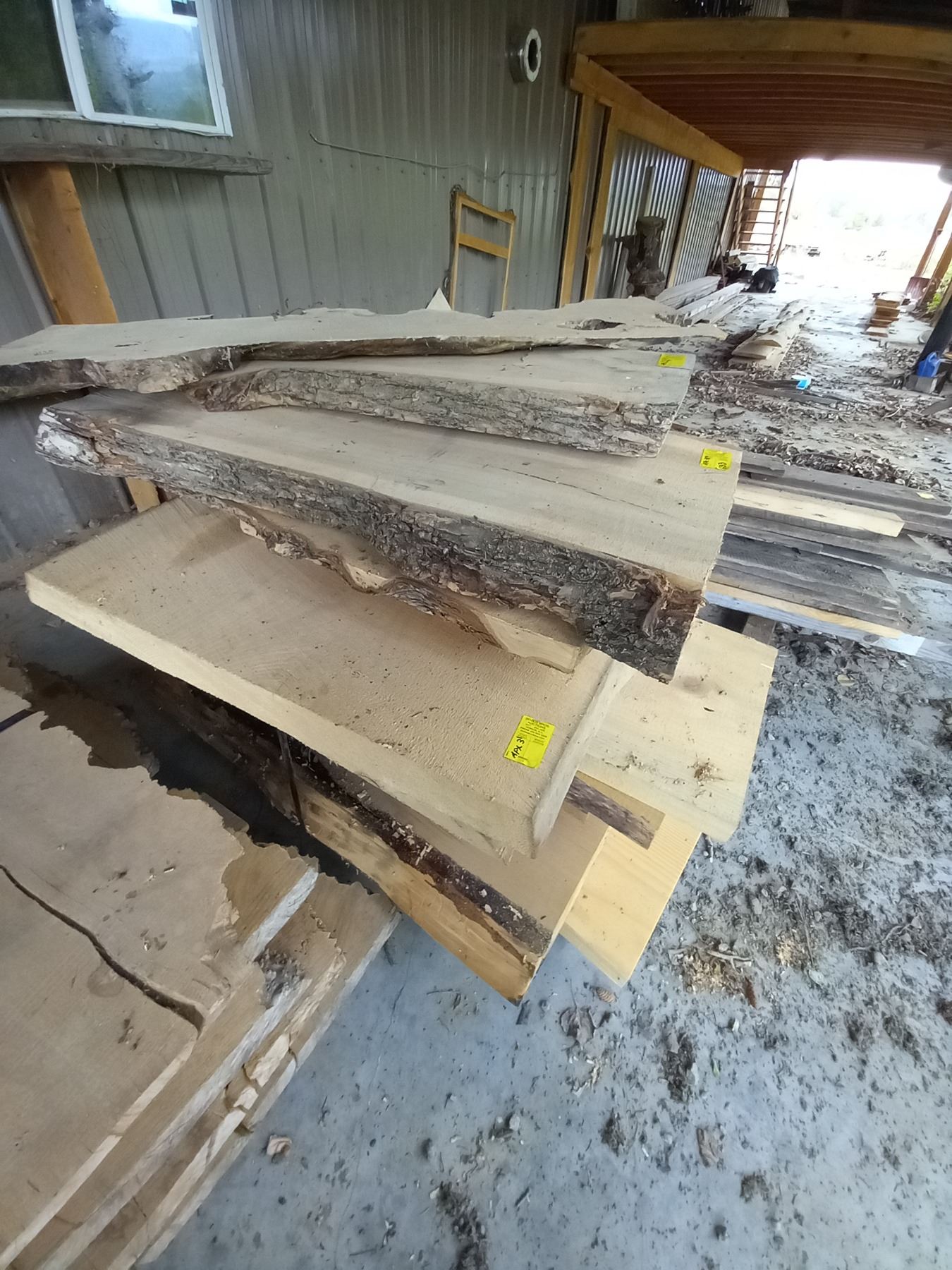 Timber Rough Edge LIVE EDGE LUMBER, ROUGH CUT, ETC. - Dodds Auction