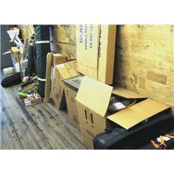 Misc. Household Goods- Sporting Equipment, 3 Pieces Luggage, 2 Prints, Dishes, Pop up Tent (55)