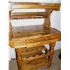 Image 1 : Hardwood Wheeled Kitchen Island (35)