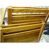 Image 1 : Oak Wood Bunk Bed with Mattresses (55)