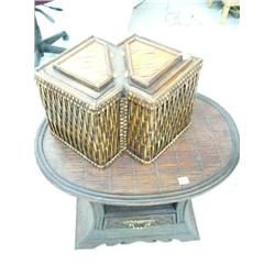 Bamboo Table and Box  (1)