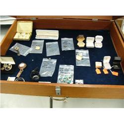 Large Lot of:  3 Beautiful Sets of Earrings, 3 Women's Rings, 14K Gold, Loose Gemstones, Pocket Watc