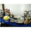 Image 1 : Lot of Silver Plate, Shells, Clock and Christmas Items (55)