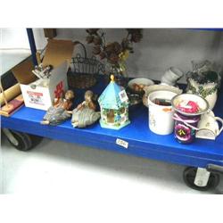 Lot of assorted Vases and 2 Balinese Wall Hanging Dolls and Oriental Items (55)