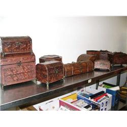 Lot of 11 Ornate Boxes  (8888)