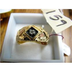 Men's Black Hills, Gold and Diamond Ring (71)