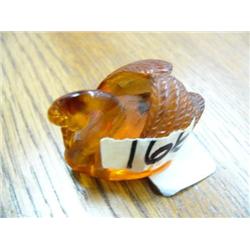 Amber Swan Netsuke (46)