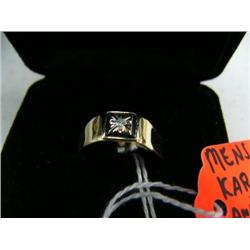 Men's 10K Gold and Diamond Ring (42)