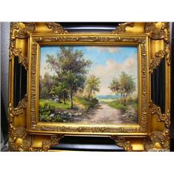 CHOICE on 5 Original Oils, Ornately Framed (8888) A