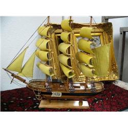 CHOICE on 2 Hand-made Sailing Ships, Triple Masted (8888) B