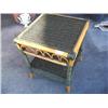 Image 1 : green wicker end table (1)