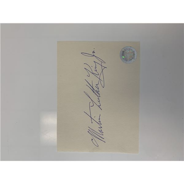 Martin Luther King Jr. original signature. GFA authenticated