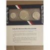 Image 3 : US Mint Bicentennial 40% Silver Uncirculated Set 1776-1976 - 3 Silver Coins