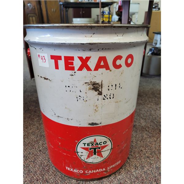 Texaco oil pail