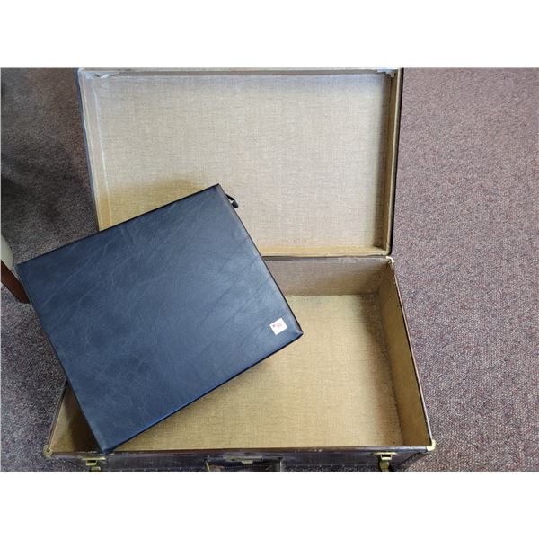 seat cushion and old suit case