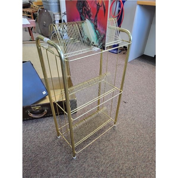 record stand with Meatloaf album