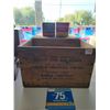 Image 1 : old CIL wooden ammunition boxes with 2 shell boxes
