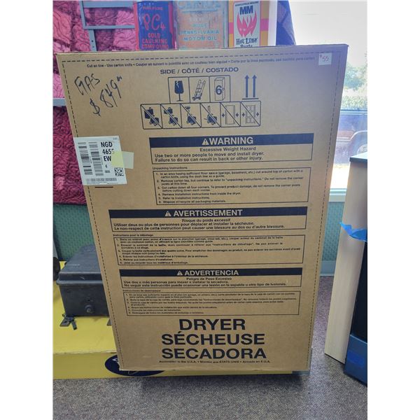 Brand new Amana gas dryer