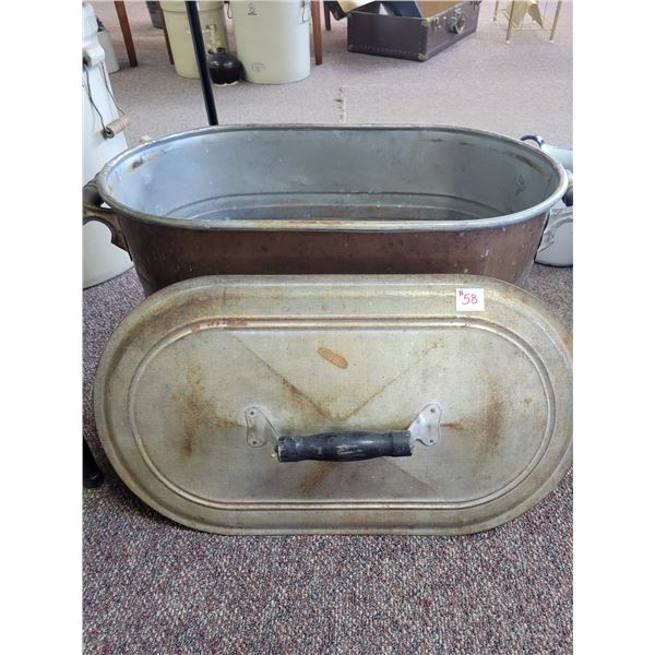 Copper boiler c/w lid