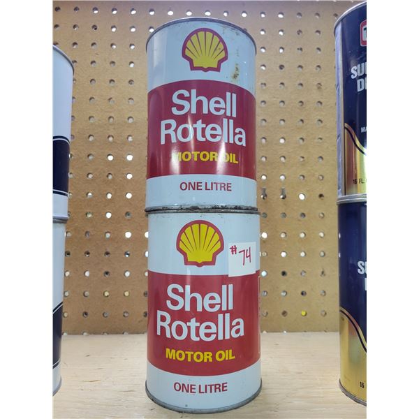 (So much each x 2) 2- Full shell oil cans