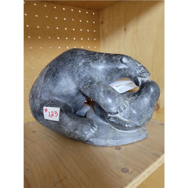 bear soap stone carving