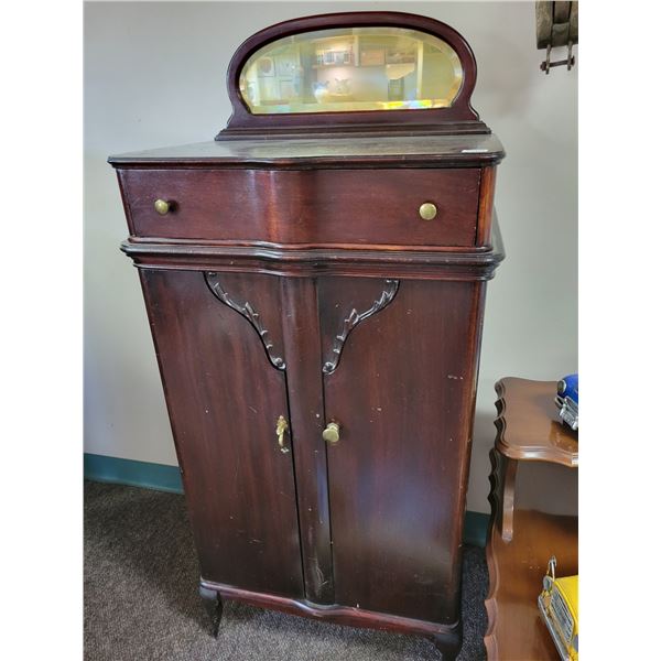 Old wooden filing cabinet, good condition