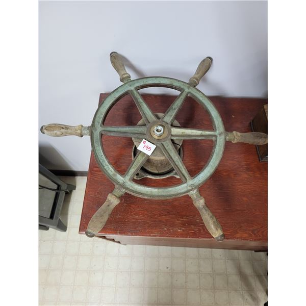 brass ship Wheel