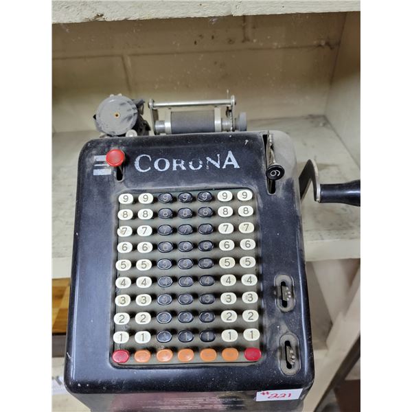 corona adding machine