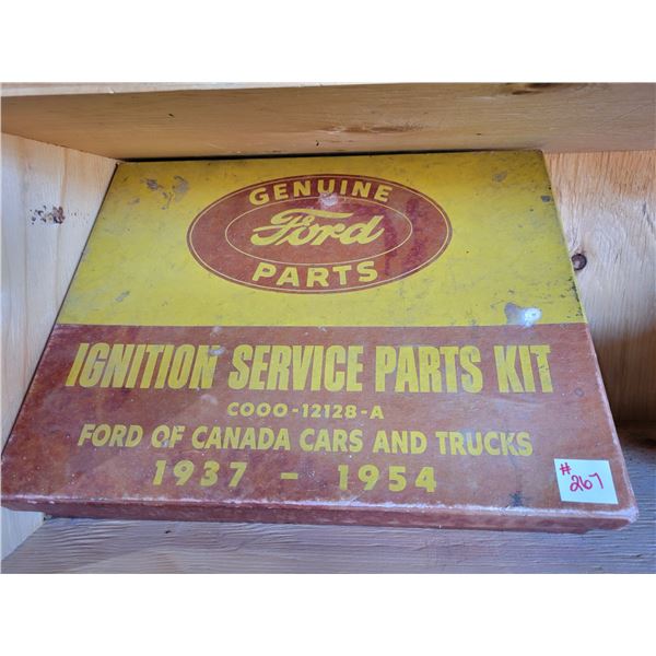1934-1954 Ford ignition service kit  with new parts inside  rare