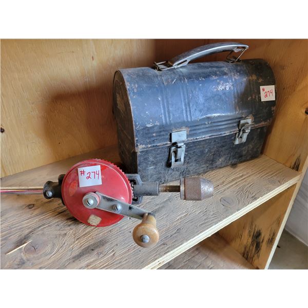 Drill and lunch box