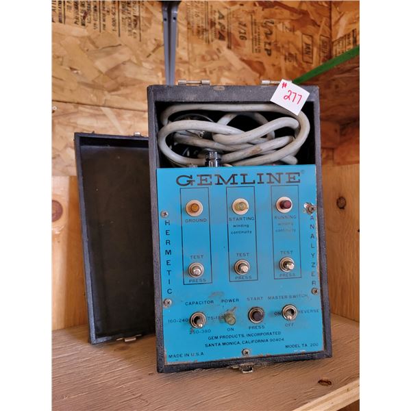 antique gemline Hermetic analyzer