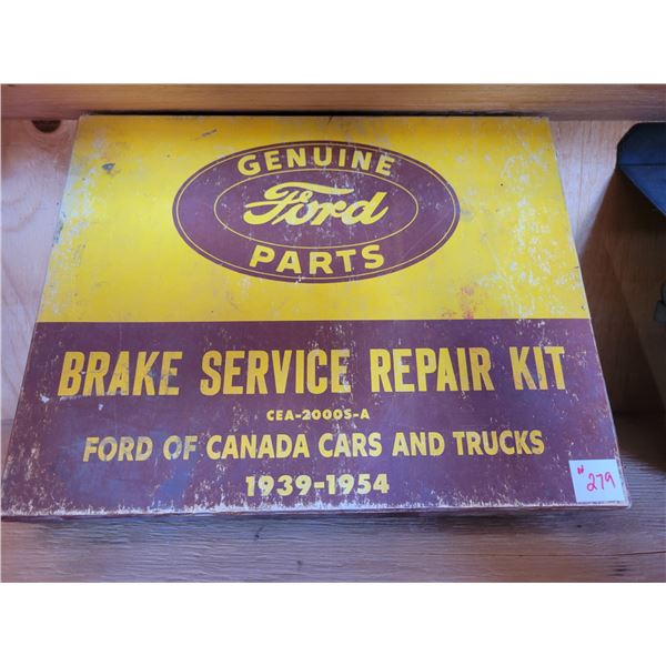 1939-1954 ford brake service kit with new parts inside  rare