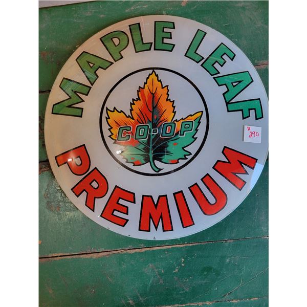 Circa 1954 Maple leaf globe  never installed  From Thomas Garage Joesphburg, the real deal. Note: Th