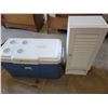 Image 1 : Small cabinet and Coleman cooler