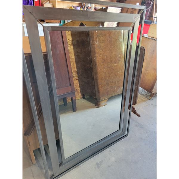 mirror c/w metal frame 34x47 inches