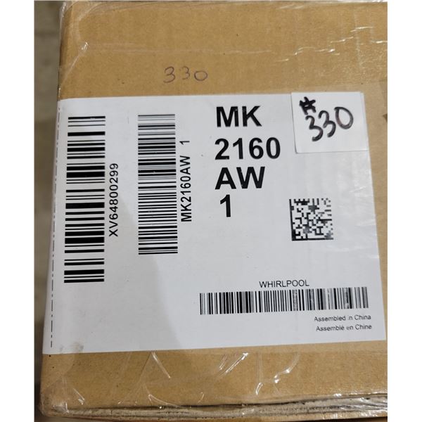 White 30" microwave trim kit, Model 2160 (Brand new)