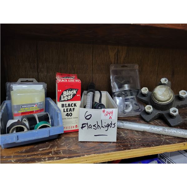 Tape, flashlights etc