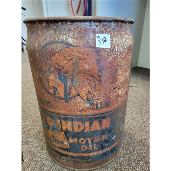 Red Indian pail, 16"H