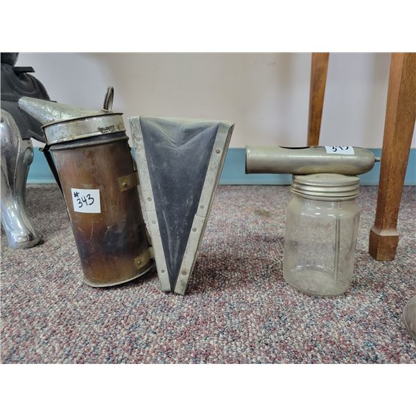 Bee hive smoker & Vacuum mister