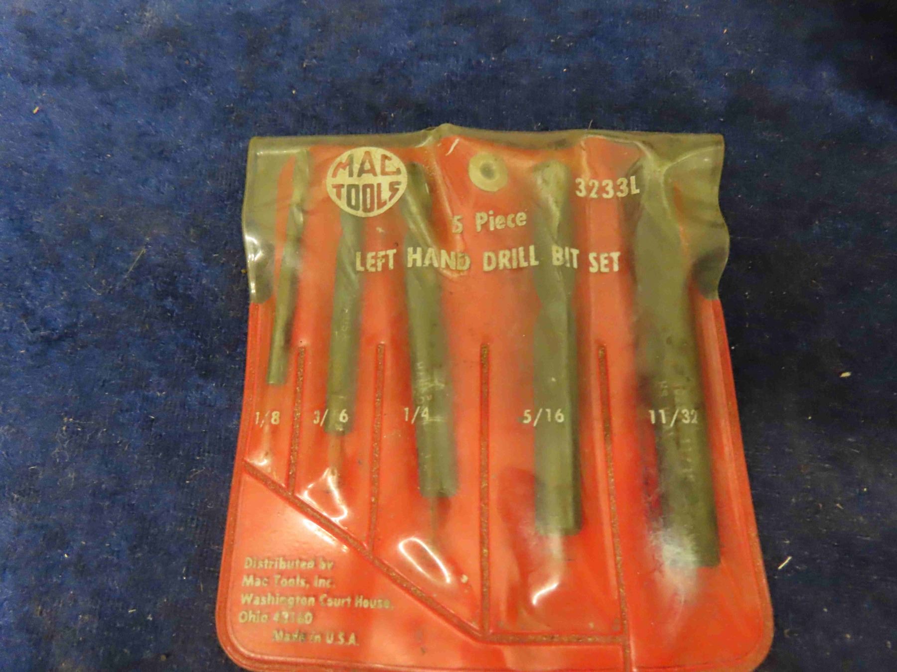 Mac Left Handed Drill Set , 2 Snap On Easy Outs , 4 Blue Point Scrapers