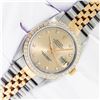 Image 2 : Rolex Mens 2T Champagne Diamond Datejust Wristwatch 36MM
